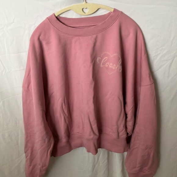Coach: Dusty Pink Sweatshirt- XL - Picture 1 of 16